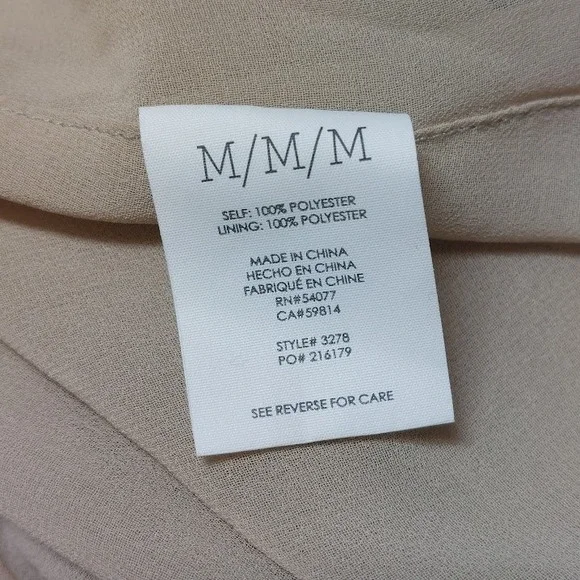 Cabi Lace Print Tank Top Women's Medium Black Tan Chevron Spaghetti Strap - Picture 7 of 8